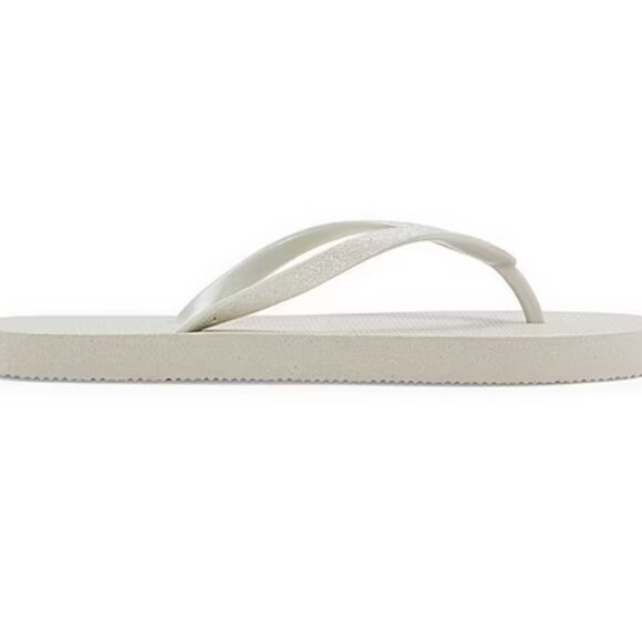 Mixit - Women's Glitter Flip-Flops in Cast Stone Grey - Picture 9 of 11
